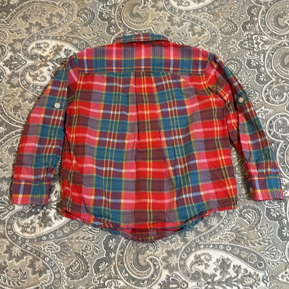 Janie and Jack 2T Pink and Blue Plaid Top - Picture 4 of 4